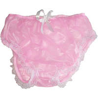 LangKee Haian PVC Cami Briefs Lace Panties Ladies Briefs Color Pink