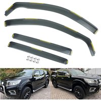 4Pcs Tint Wind Rain Sun Guard Deflectors For Nissan Navara NP300 Pickup D23 Double Cab 2014-2024 Auto Window Edgevisors