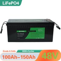 48v 100AH 150AH lithium ion battery waterproof BMS for tricycle golf cart inverter Solar energy storage scooter + 10A charger