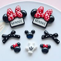 10PCS Summer Cute Shoes Charms Set Polka Dot Bow Shoe Decorations for Clogs Sandals DIY Accessories Y2K Decor