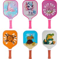 Kid Pickleball Paddle Little Mermaid Astronaut Galaxy Pickleball Paddle Lightweight Honeycomb Core Pickleball Gifts for Children