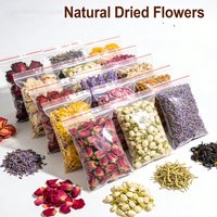 30 Bags Natural Dried Flowers for Soap Candle Making Organic Rose Lavender Chamomile DIY Wedding Home Decor Craft Gift