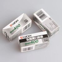 1-10 Rolls 120mm LUCKY SHD 400 ISO 400 Film Black and white Negative Film For Kodak 120 Film Camera Fujifilm Camera