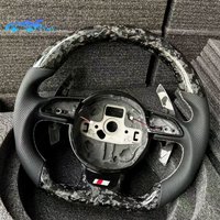 For the Audi A4,A5,S4,S5,Q3,Q5,Q7 models, we use forged carbon fiber flat-bottom steering wheels. With paddle-changing paddles