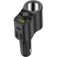 C03 Single Port Car Cigarette Lighter Charger, 12V-24V Universal, Type C Fast Charging, Quick Charge 3.0, 80W/5V/3.1A