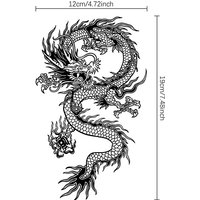 1PC Chinese Dragon Fake tattoo Water Transfer Waterproof Temporary Sticker Women Men sexy Beauty Body Art Cool Stuff Arm Art