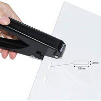 1pc all-metal oval hole punch with an oval hole diameter of 15×4mm, suitable for PVC ID cards, luggage tags, and name tags.