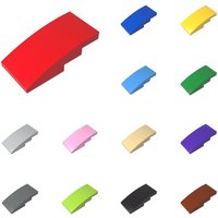 50pcs 93606 Bricks Slope Curved Parts 4 x 2 No Studs Assembly Building Blocks Kids Adult DIY Toys Model Birthday Gift