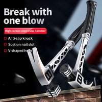 Multifunctional Claw Hammer, Anti Slip And Shockproof Hammer, Professional Grade,Magnetic Woodworking Manual Tool