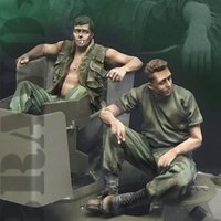1/35 resin soldier model GK American tank soldier unassembled and unpainted DIY kit 786