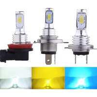 2PCS H4 H7 H11 LED Fog & Headlight Bulbs, 20000LM 6000K 12V, Compatible with H8 H9 H1 H3 9005 HB3 9006 HB4 for Driving Lamps