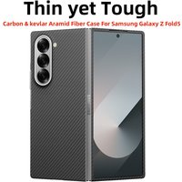 For samsung galaxy z fold 5 aramid case kevlar 600d fiber carbon ultra thin hard cover magnetic Slim light premium