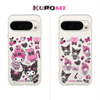 Trendy Kawaii Sanrio Cool Kuromi Painted Case For Google Pixel 10A 10 Pro XL 9 8 7 Pro Transparent TPU Shockproof Protect Cover