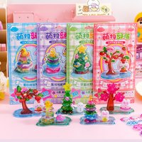 1/4Pcs Colorful 3D Crystal Stacking Stickers, Cute Relief Design, DIY Handmade Ornament Stickers for School Stationery & Gifts