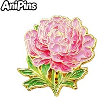 AniPins Lovely Flowers Pins For Women Girl's Clothes Backpack Brooch Pin 10-design Plants Badge Gifts