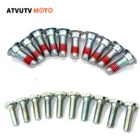 10PCS Universal 8mm M8 Motorcycle Brake Disc Rotor Screws Bolts Step/No Step M8X25 Hexagon Socket Mount Screws Bolts