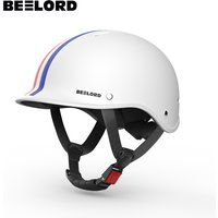 BEELORD Electric Motorcycle Helmet Bicycle Helmets Bike Helmets for Adult Retro Adustiable Lightweight Bicycle Sporty Helmets