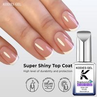 KODIES GEL Diamond Top Coat No Wipe Super Shiny 15 ml HEMA/TPO Free Gel-Nagellack Crystal Shine Gel-Finish, alles für die Maniküre