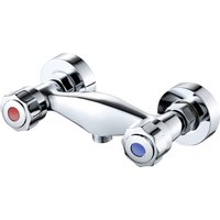 Double Switch Mixing Valve Shower Faucet Hot And Cold Dual Control Wall-Mounted Mixing Valve Bathroom Bathtub Faucet Valve