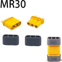 5/10 PCS MR30 Male Female Connector Plug Gold-plated with Sheath Housing for RC Lipo Battery Multicopter Airplane Original