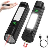 Portable LED FlashlightWaterproof Front Warning Work Light Type-C Charging MTB Night Ride Headlight Outdoor Cycling Equipment