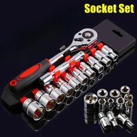 AliExpress NONE 12pcs Wrench Socket Set: Multi-PurposeTool for Car/Motorcycle/Bicycle Repair - Short Socket + Ratchet - Essential Hand Tools