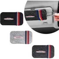 For MINI Cooper JCW WORKS R55 R56 F55 F56 R57 R58 R59 Car Sun Visor Glasses Holder Storage Bag Clip Auto Interior Accessories