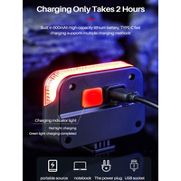 AliExpress NONE Cycling Safety Solar Tail Light Rechargeable USB Led Rechargeable MTB Road Bike High Light Cycling Li Bike Solar Power Bicycle