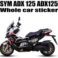 For SYM ADX 125 ADX125 Motorcycle Waterproof Fairing Body Sticker Decorative Fuel Tank Pad Decals Kit Protector