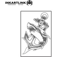 INKARTLINK Retro Ship Anchor Tattoo Stickers | Waterproof Navigation Totem 15 Days | Sailor Wind Durable Tattoo Stickers
