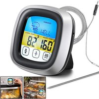 Digital Kitchen Meat Thermometer Waterproof Touch Heat Gauge For Meat Temperature Thermometer Probe Oven Food BBQ Thermometer