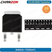 10PCS Original TO-252 SMK630 FDD8447L SMD Mosfet Bipolar Junction Transistor BJT SIC Mos Fets Triode Tube Integrated Circuits