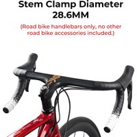 BOLANY Road Bike Handlebar Aluminum Alloy Lightweight Drop Bar Bicycle -7Angle 420mm Matte Black Handlebar for Road Bicycle