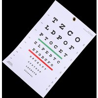 1pc Premium Snellen Eye Chart Wall Chart Plastic Waterproof Snellen Charts For Eye Test Exams
