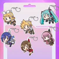 Kagamine Len Hatsune Miku Meiko Kaito Acrylic Keychain Bag Pendant Keychain Creativity Exquisite Ornament Collection Accessories
