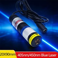 Wasserdichtes D20 x 90 mm fokussierbares 405 nm 450 nm violett-blaue Linie 10 mW-150 mW Lasermodul zum Schneiden von Positionieren, kostenlos mit EU-A
