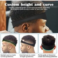Silicone Neckline Shaving Template Curved Headband DIY Home Haircut Tool Reusable Hair Cutting Guide Styling Accessory
