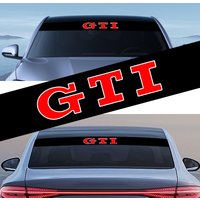 Car Front Windshield Stickers Front and Rear Decorative Decals Emblem For VW GTI CC Polo Golf 5 6 7 MK7 MK5 MK4 MK6 Transporter