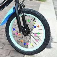 AliExpress NONE 36pcs Bicycle Wheel Spoke Beads Colorful Plastic Bike Spoke Decoration Clips for Kids Cycling Accessories