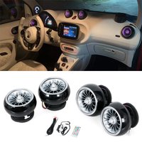 For Mercedes Benz Smart Car LED Front Dashboard AC Air Condition Vent Outlet Turbo Interior Trim Air Outlet Accessories