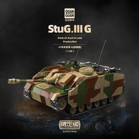Ww2 German Army Sturmgeschütz 40 Tank Stug III.G World War II Building Blocks Bricks Collection Model Educational Toys Gifts