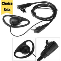 2 Pin Earphone Earpiece Headphone with MIC PTT Earpiece Headset for Baofeng Kenwood Puxing TYT Radio Accessories
