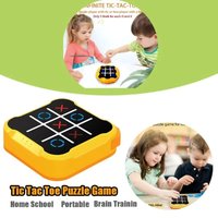 3 in 1 Portable Tic Tac Toe Electric Game USB-C Rechargeable Children Adult Brain Training Toys Stress Reduction Outdoor Toys