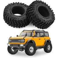 1/18 RC 72*28mm Tires 1.3 Inch All Terrain Rock Crawler Tires Upgrades for TRX4M SCX24 FMS Ascent 18