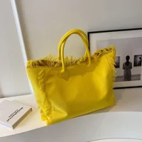 High Quality Canvas Women's Shoulder Bags 2026 New Large Capacity Casual Versatile Bolso De MujerDesign Youth Women's Handbag