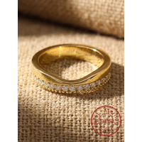 925 Sterling Silver Minimalism V-shape Zircon Ring For Women Anniversary Engagement Wedding Party High Quality Fine Jewelry
