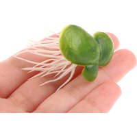 Aquarium Fish Tank Garden Water Decor, 18pcs/Set Artificial Floating Duckweed with Roots