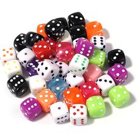 50pcs/lot 8mm Acrylic Dice Beads Multicolor Square Cube Loose Spacer Beads For Jewelry Making DIY Necklace Bracelets Accessories