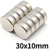 30x10mm Super Strong Round Neodymium Magnet N35 Powerful Magnetic NdfeB Permanent Refrigerator Magnet imanes DIY