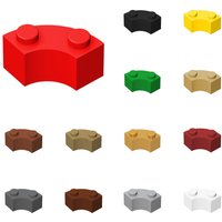 50pcs 85080 3063 Round Corner 2 x 2 Macaroni Bricks Collections Bulk Modular GBC Toys For Technical MOC DIY Building Blocks Comp